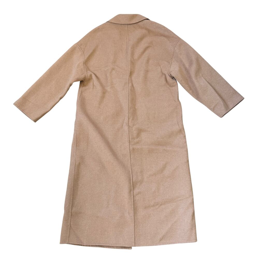 NEW Reiss Double Breasted Wool Blend Coat Camel - Picture 3 of 10